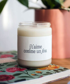 Bougie avec message personnalisé – Cadeau unique Québec