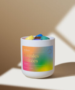 Bougie de soya Céréales fruitées – Parfum gourmand et frais