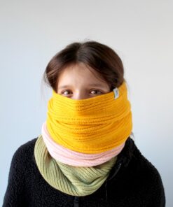 Cache-cou tube filé et teinté au Québec – cadeau chaud et coloré