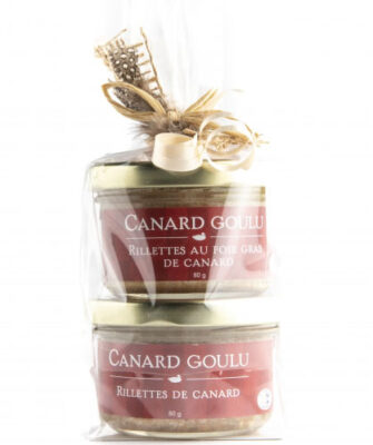 Duo de rillettes de canard traditionnelles et foie gras Québec