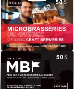 Carte MB – Cadeau pour amateurs de microbrasseries du Québec