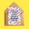 Carte de fête Vieillir c’est cool. Promis. - Carte anniversaire ado Québec
