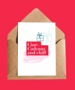 Carte de vœux Ciné-cadeaux and chill – Tradition Québec