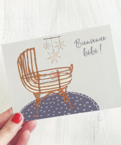 Carte de vœux pour shower de bébé – Souhaits personnalisés