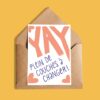 Carte Yay plein de couches à changer! - Carte shower bébé humour Québec