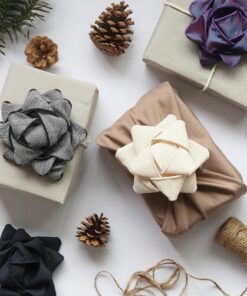 Chou à cadeaux réutilisable en tissu récupéré – Écologique