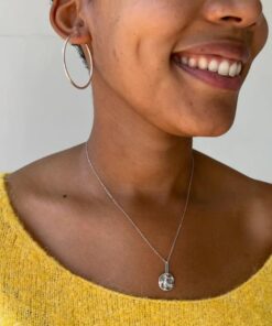Collier pendentif lune – Argent sterling