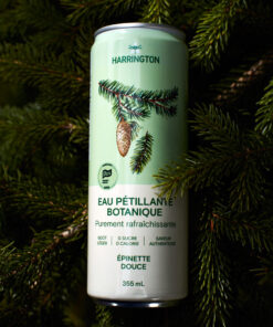 Pack de 4 eaux pétillantes à l’épinette douce du Québec