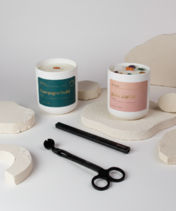 Ensemble bougies et accessoires – Coffret cadeau Québec