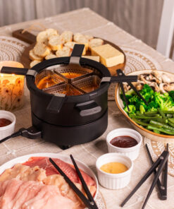 Fondussimo Mini – Ensemble à fondue 3-en-1 pour 4 personnes