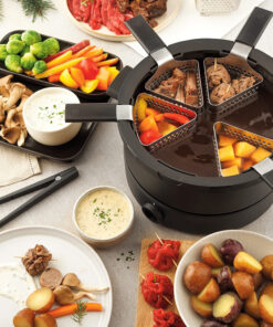 Fondussimo – Ensemble à fondue 3-en-1 pour 6 personnes