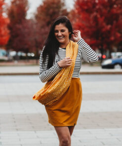 Foulard multifonction avec poche en coton pratique