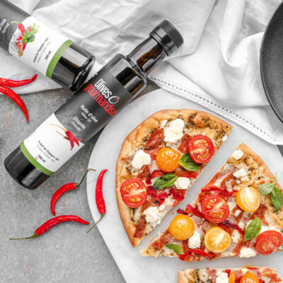 Huile d’olive piquante au piment chipotle – Cadeau épicé Québec