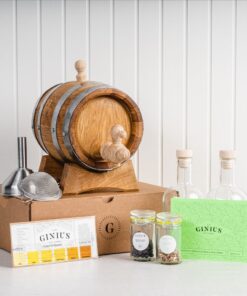 Combo kit de gin maison D.I.Y. avec baril de vieillissement