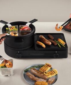 Kit à fondues & plancha Festi-Grill – Cadeau convivial Québec