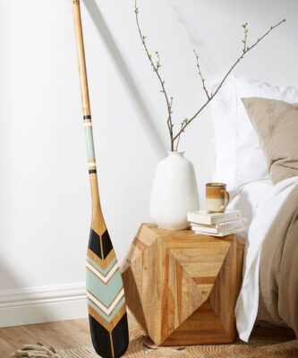 Pagaie décorative Onquata – La Polaire – Cadeau artisanal Québec