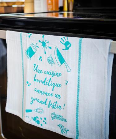 Linge à vaisselle – Cuisine bordélique, cadeau d’hôtesse original