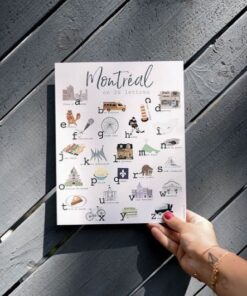 Affiche Montréal en 26 lettres – Décoration murale originale
