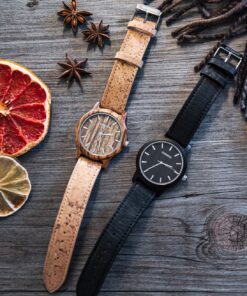 Montre en bois et liège avec choix de bois du boîtier