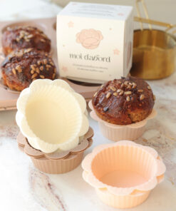 Moules à muffins en silicone fleur – Cadeau pratique et joli