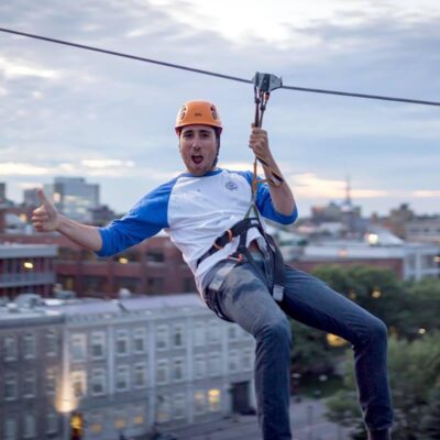 Forfait aventure MTL Zipline dans le Vieux-Port de Montréal