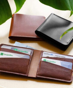 Portefeuille en cuir personnalisable – Cadeau élégant Québec