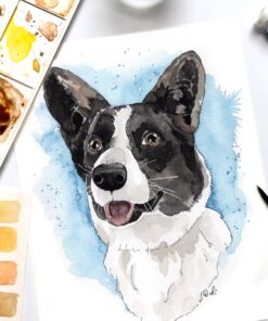 Portrait personnalisé d’animal de compagnie – cadeau souvenir Québec