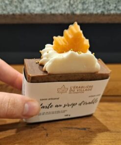 Savon artisanal Tarte au sirop d’érable – Cadeau québécois