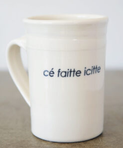 Tasse moyenne Cé Faite Icitte – Cadeau québécois