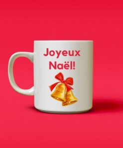 Tasse Joyeux Naël - Cadeau Noël humour Québec