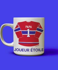 Tasse Papa #1 joueur étoile - Cadeau personnalisé fête des Pères