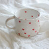 Tasse avec petits cœurs – Cadeau personnalisé Saint-Valentin