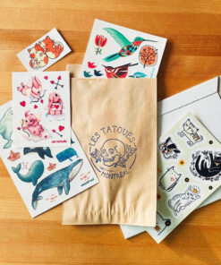 Tatouage temporaire québécois – Design unique Les Tatoués